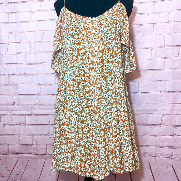 Patrons of Peace Dresses & Skirts - Patrons of Peace orange floral dress